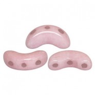 Arcos par Puca® kralen Opaque light rose ceramic look 03000/14494